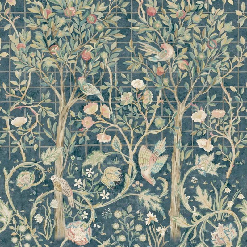 Melsetter Wallpaper - Indigo Rose - 216706 - Morris & Co