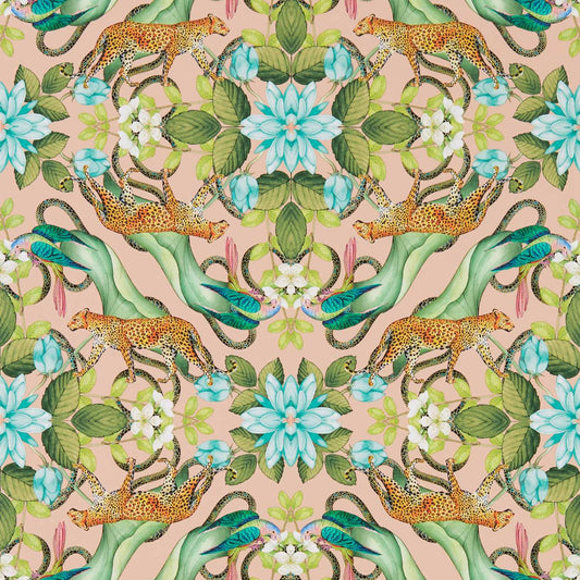 Menagerie Wallpaper - Blush - Clarke & Clarke - W0131/02 - Morris Wallpaper