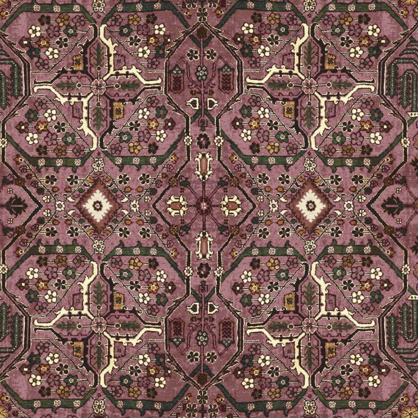 Mey Meh Wallpaper - Blush - House of Hackney - 1-WA-MEY-DI-BLS-XXX - Morris Wallpaper