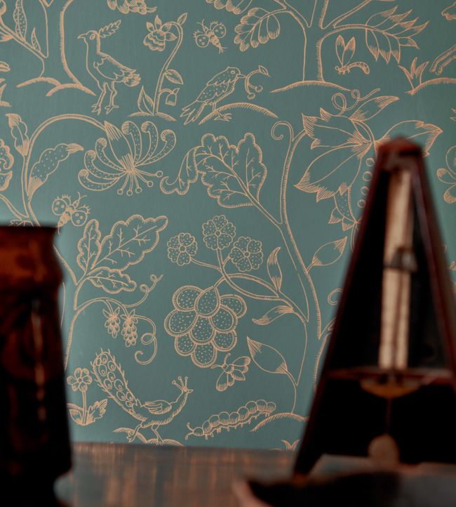 Middlemore Wallpaper - Cornflower Chalk - 216698 - Morris & Co - Morris Wallpaper