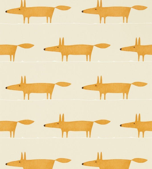 Midi Fox Wallpaper - Raffia / Chai - NHAP112818 - Scion