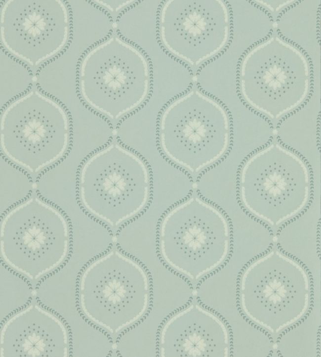 Milcombe Wallpaper - Mist Blue - DLMW216880 - Sanderson - Morris Wallpaper