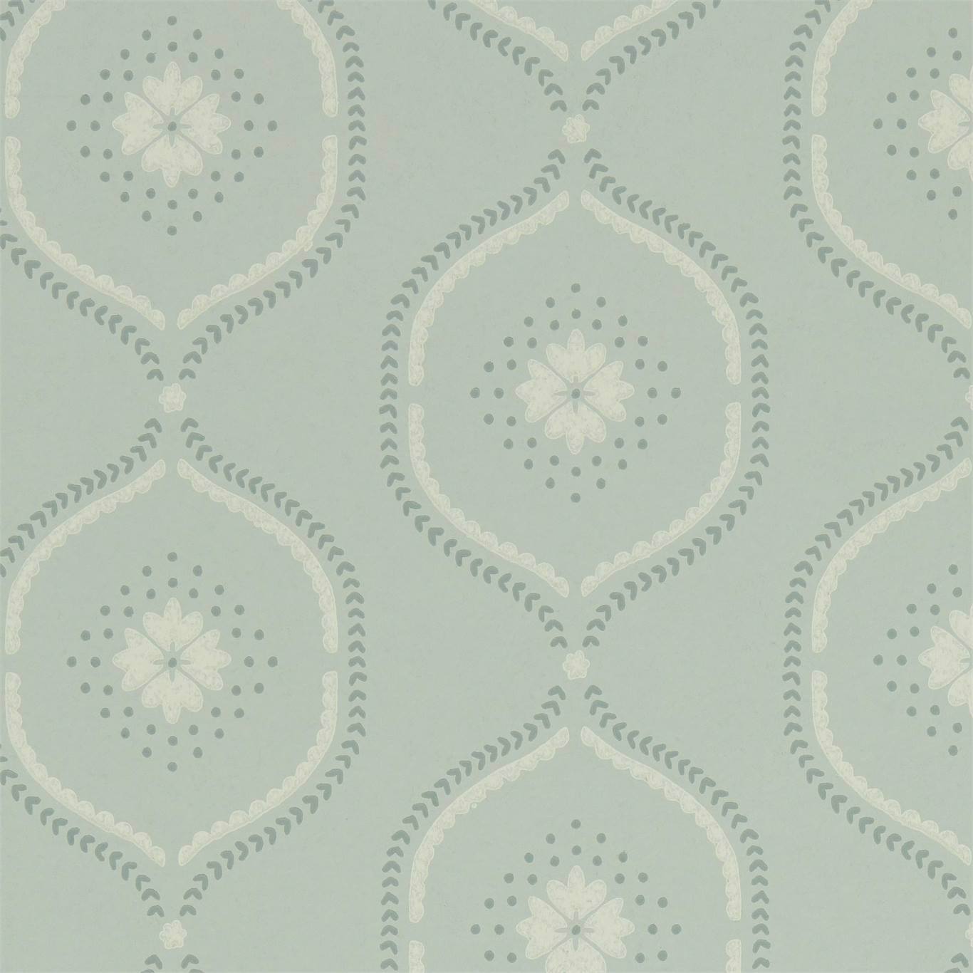 Milcombe Wallpaper - Mist Blue - Sanderson - DLMW216880