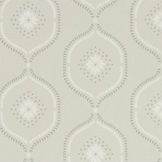 Milcombe Wallpaper - Silver - Sanderson - DLMW216879