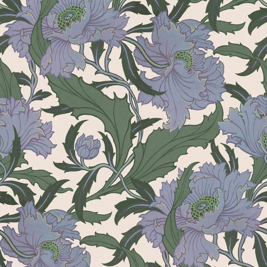 Minerva Wallpaper - Periwinkle - House of Hackney - 1-WA-MIN-DI-PEW-XXX - Morris Wallpaper