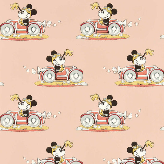 Minnie On The Move Wallpaper - Candy Floss - DDIW217268 - Sanderson