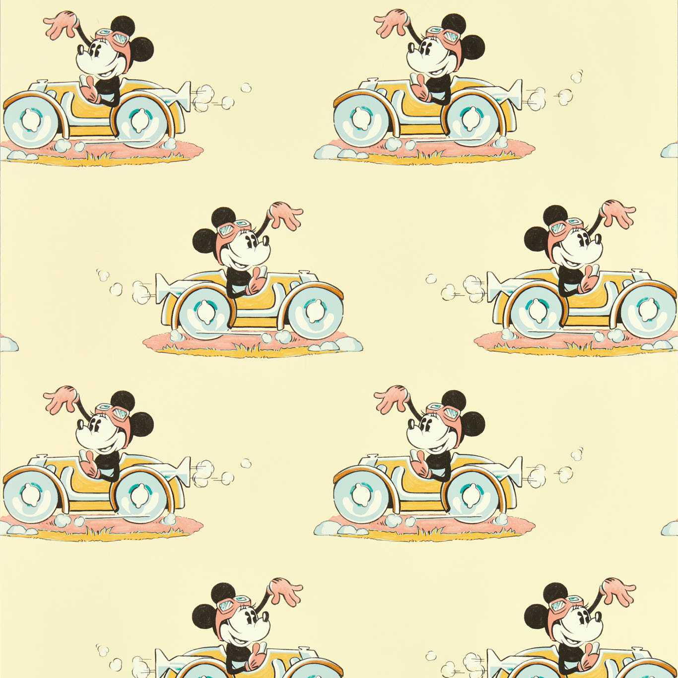 Minnie On The Move Wallpaper - Sherbet - DDIW217269