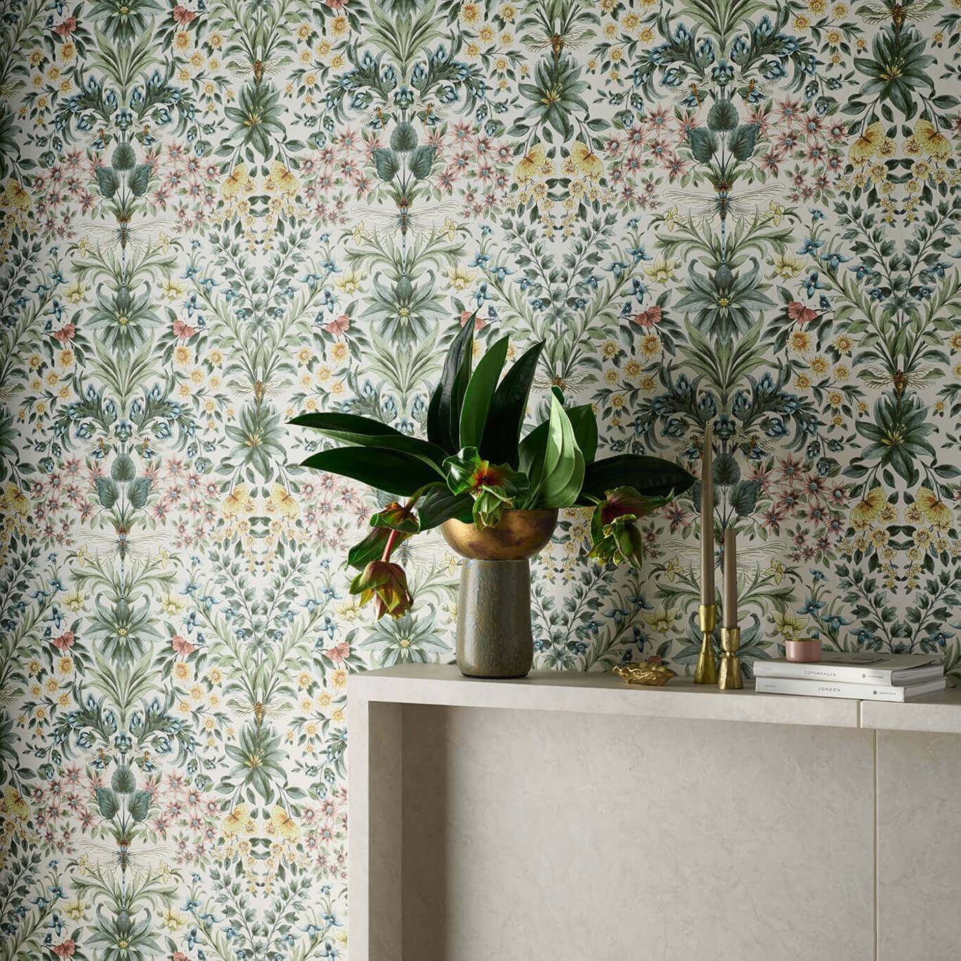 Mirabell Wallpaper - Denim - Clarke & Clarke - W0196/01