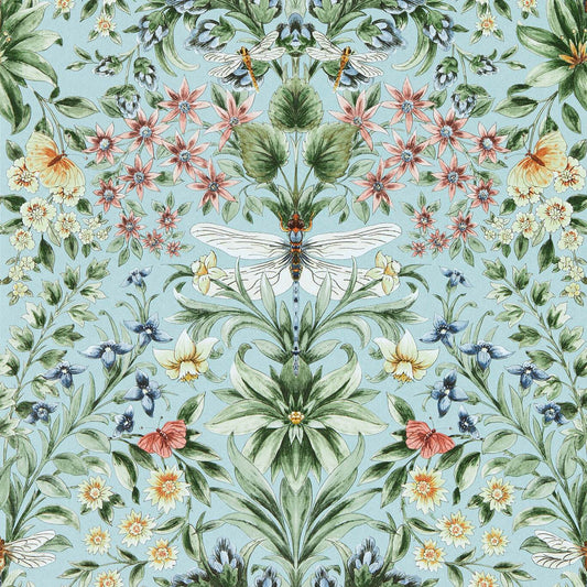 Mirabell Wallpaper - Seaglass - Clarke & Clarke - W0196/02 - Morris Wallpaper