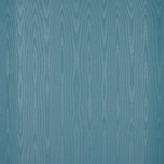 Moire Wallcovering Wallpaper - Blue Silk - Zoffany - ZMOI313076 - Morris Wallpaper