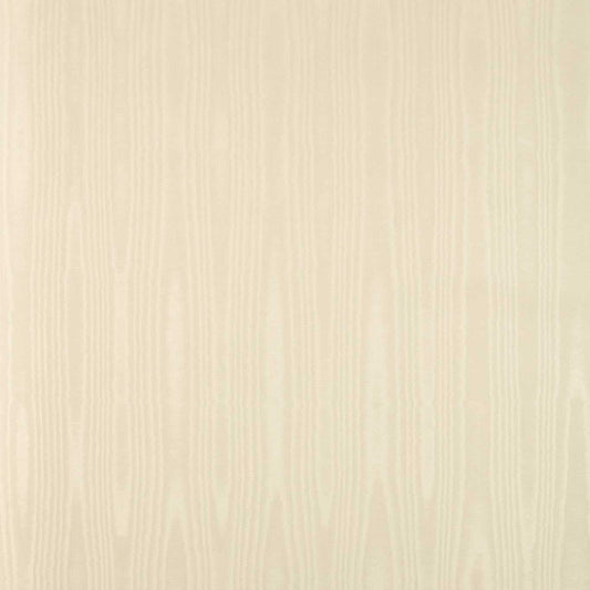 Moire Wallcovering Wallpaper - Chalk - Zoffany - ZMOI313067 - Morris Wallpaper