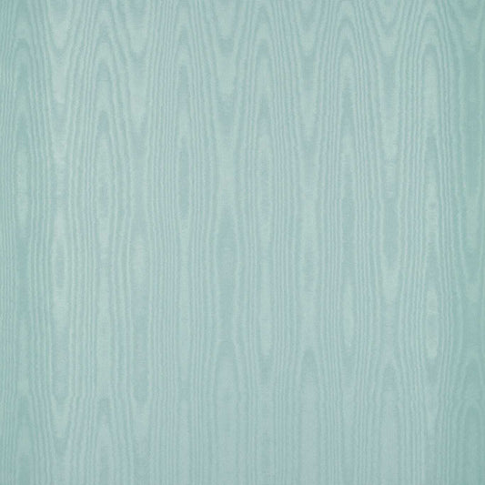 Moire Wallcovering Wallpaper - Duck Egg - Zoffany - ZMOI313075 - Morris Wallpaper