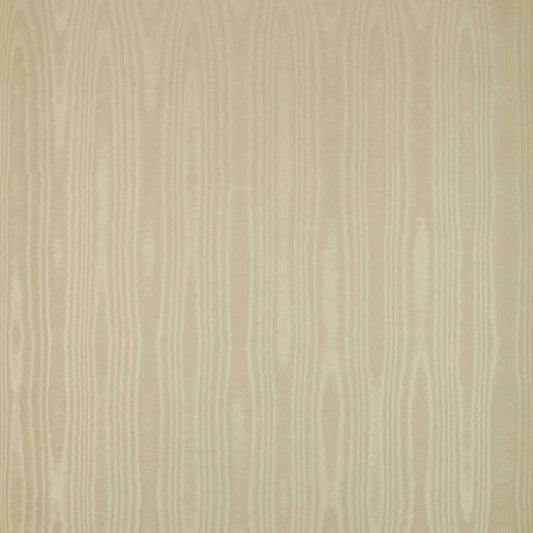 Moire Wallcovering Wallpaper - Stone - Zoffany - ZMOI313071 - Morris Wallpaper