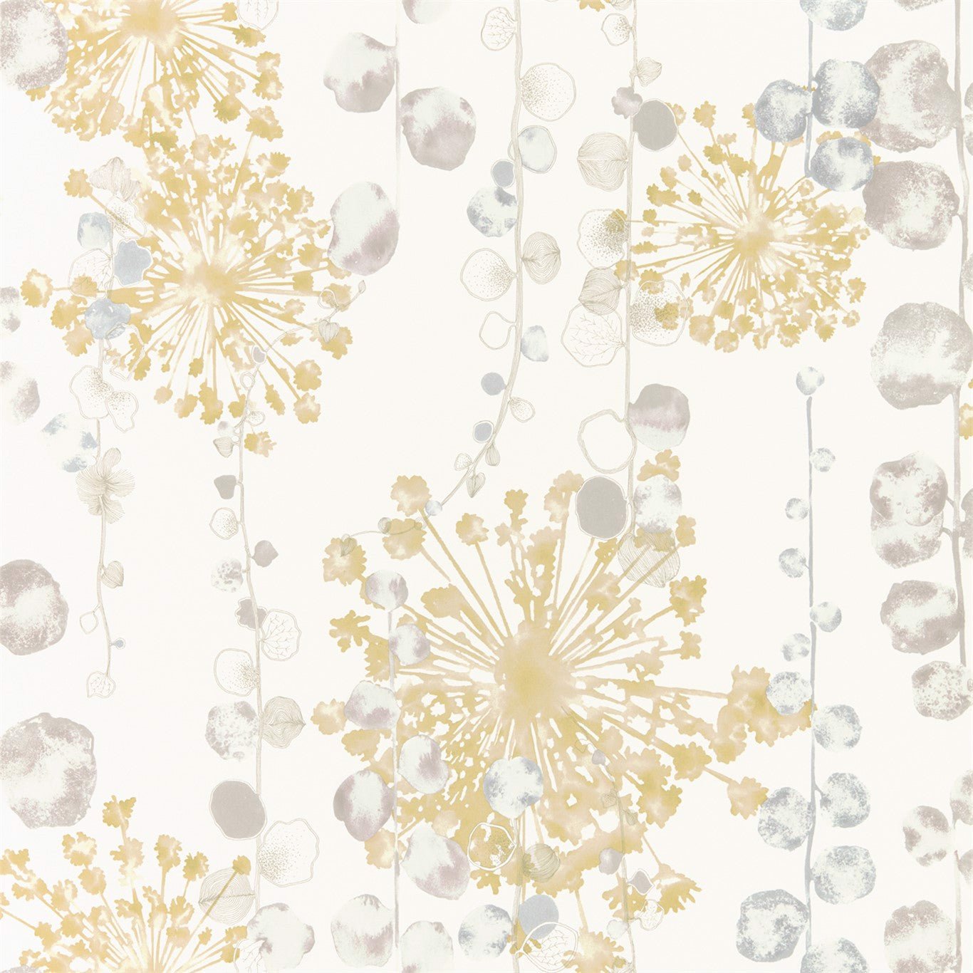 Moku Wallpaper - Ochre/Seaspray - Harlequin - HANZ111652 - Morris Wallpaper