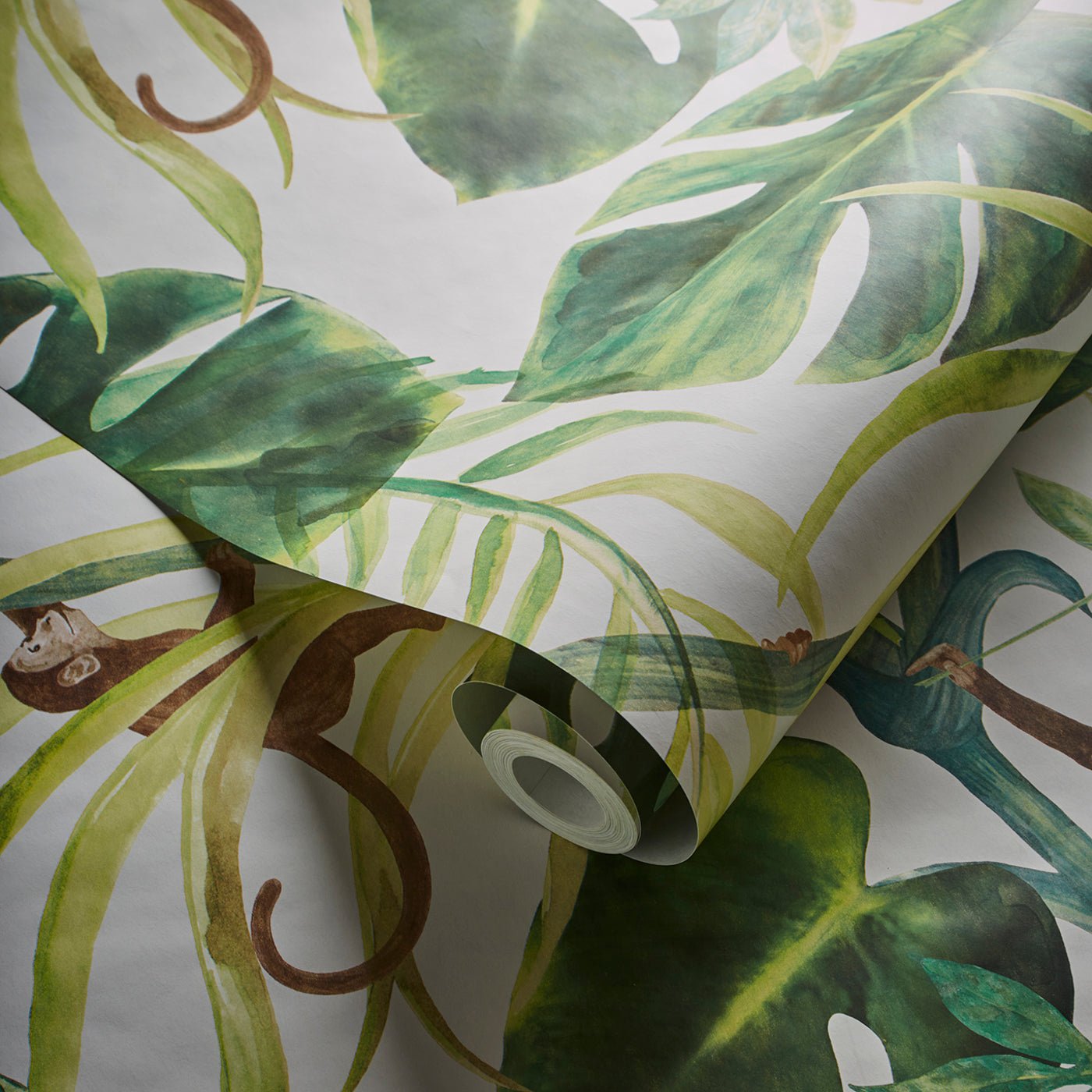 Monkey Business Wallpaper - Natural - Clarke & Clarke - W0083/04 - Morris Wallpaper