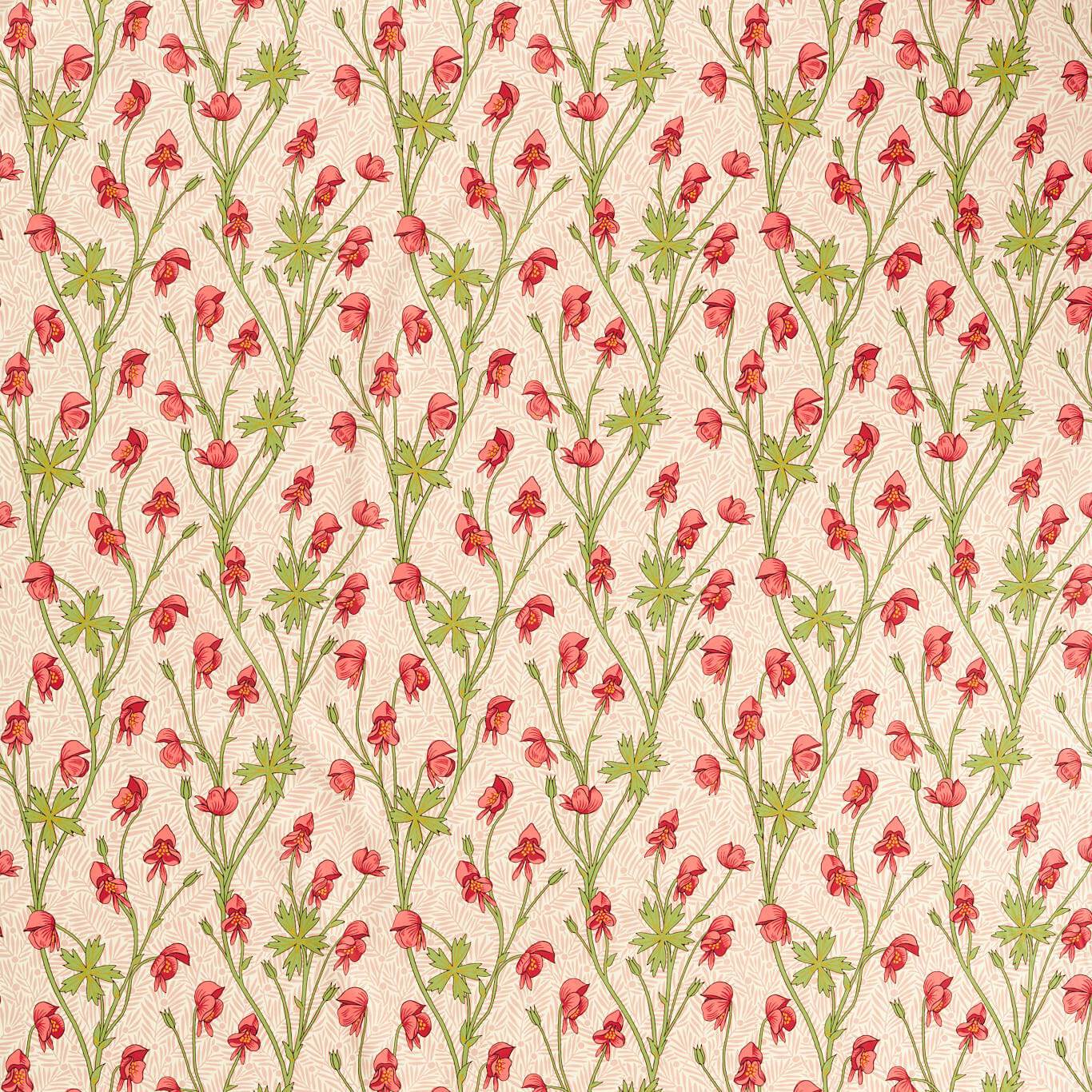 Monkshood Fabric - Rhubarb - Morris & Co - 227220 - Premier Wallcovering