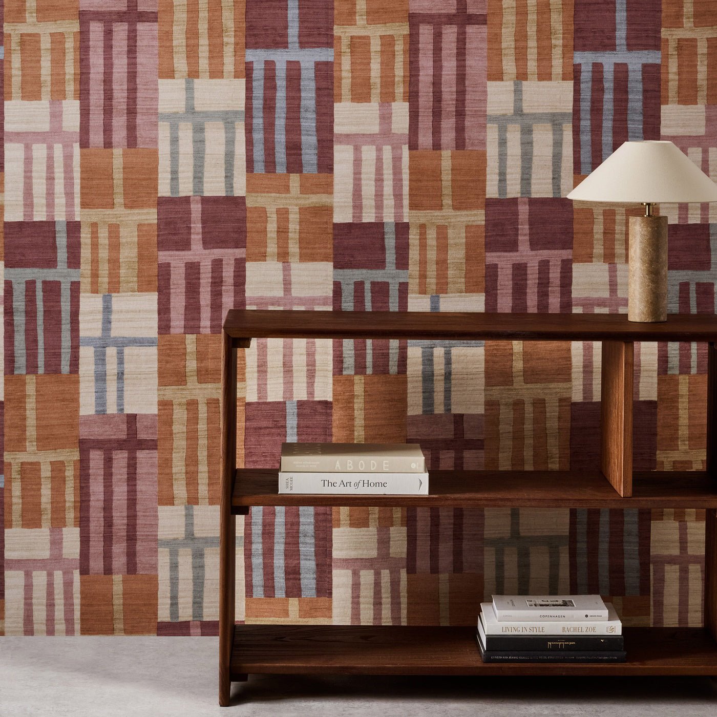 Monolith Wallpaper - Cinnabar / Amber - Harlequin - HDMW113320 - Morris Wallpaper