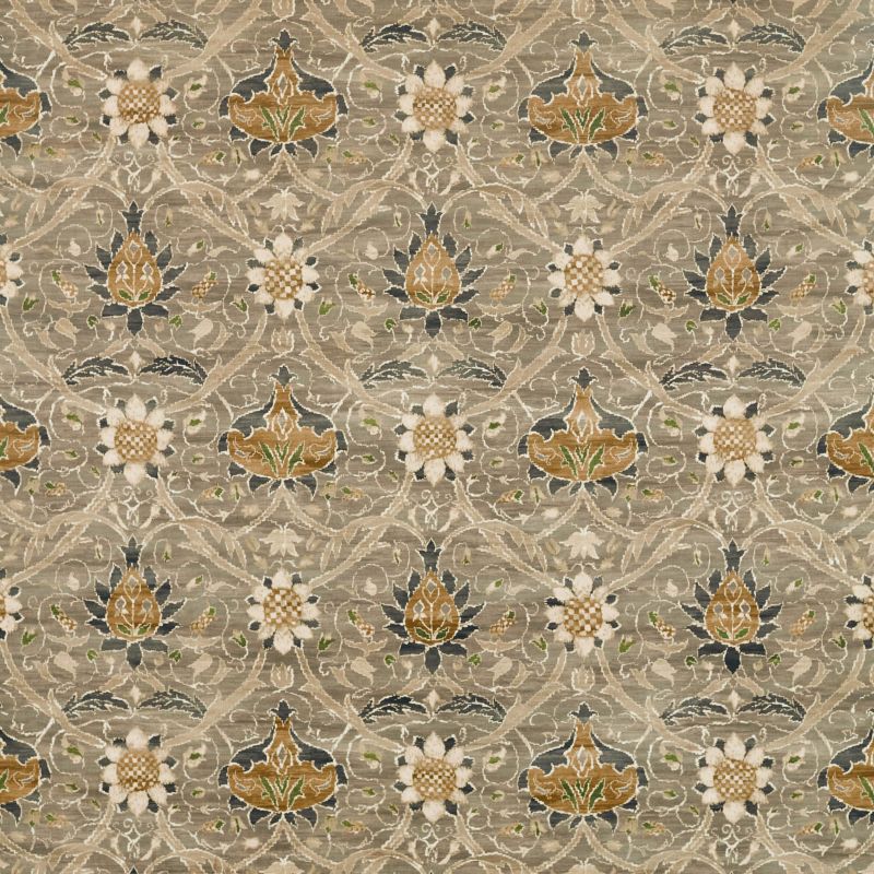 Montreal Velvet Fabric - Grey/Charcoal - Morris & Co - 226390 - Premier Wallcovering
