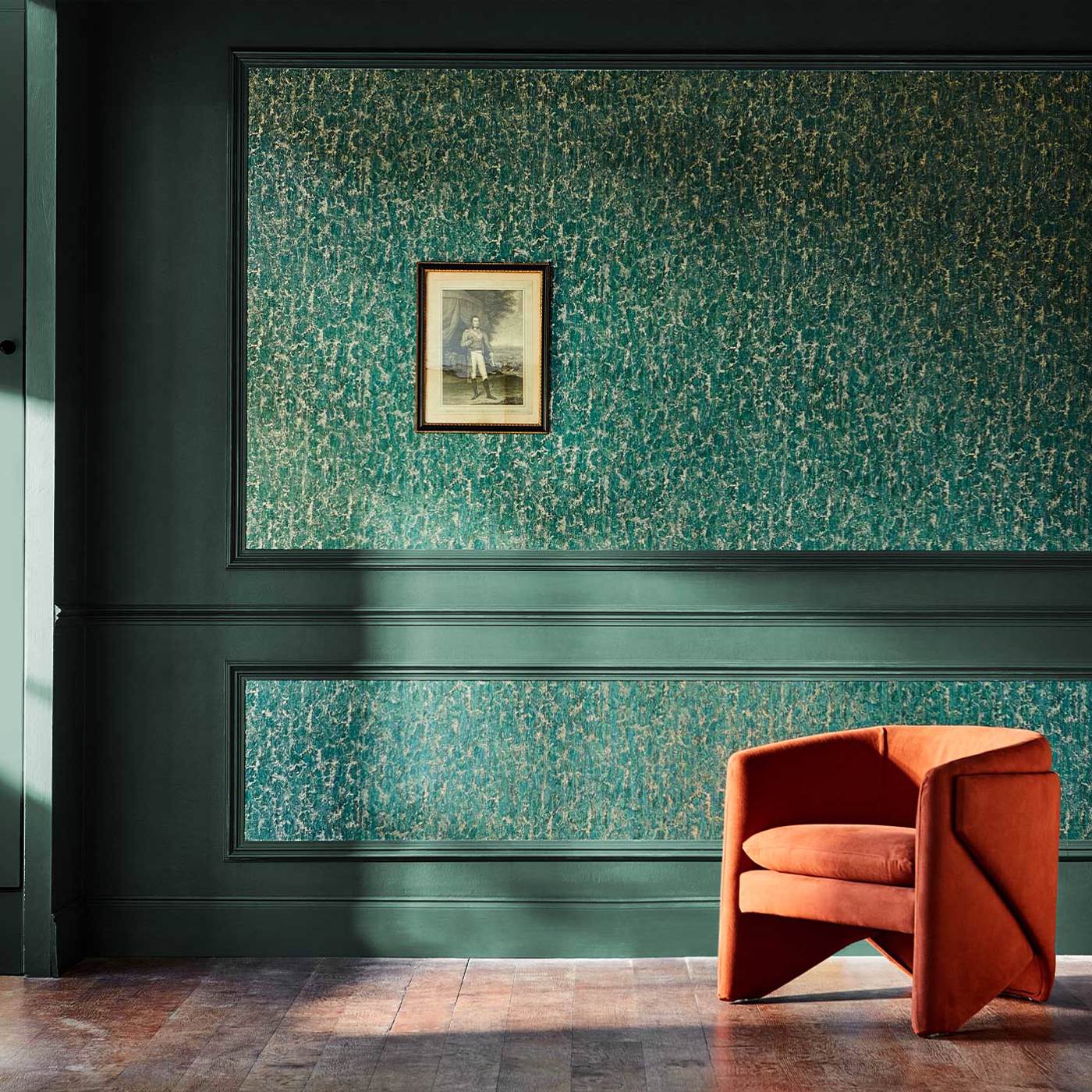 Moresque Glaze Wallpaper - Huntsmans Green - ZHIW312993 - Zoffany - Morris Wallpaper