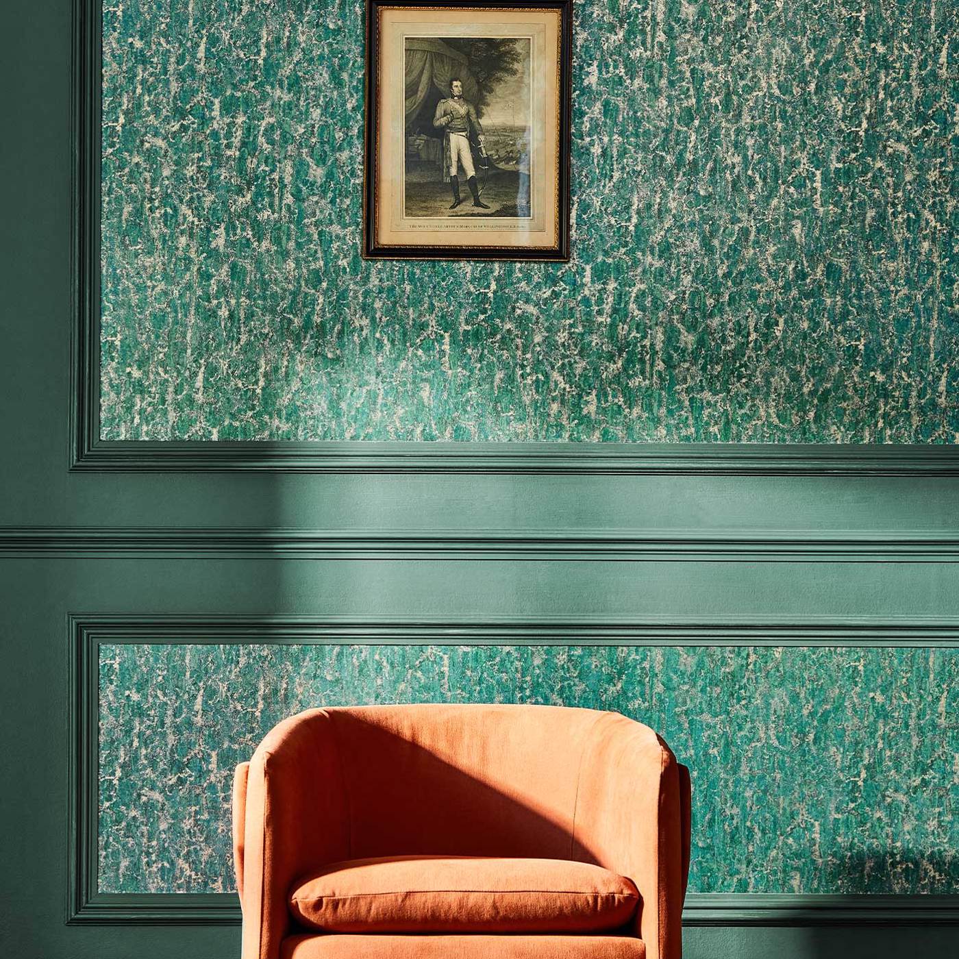 Moresque Glaze Wallpaper - Huntsmans Green - ZHIW312993 - Zoffany - Morris Wallpaper