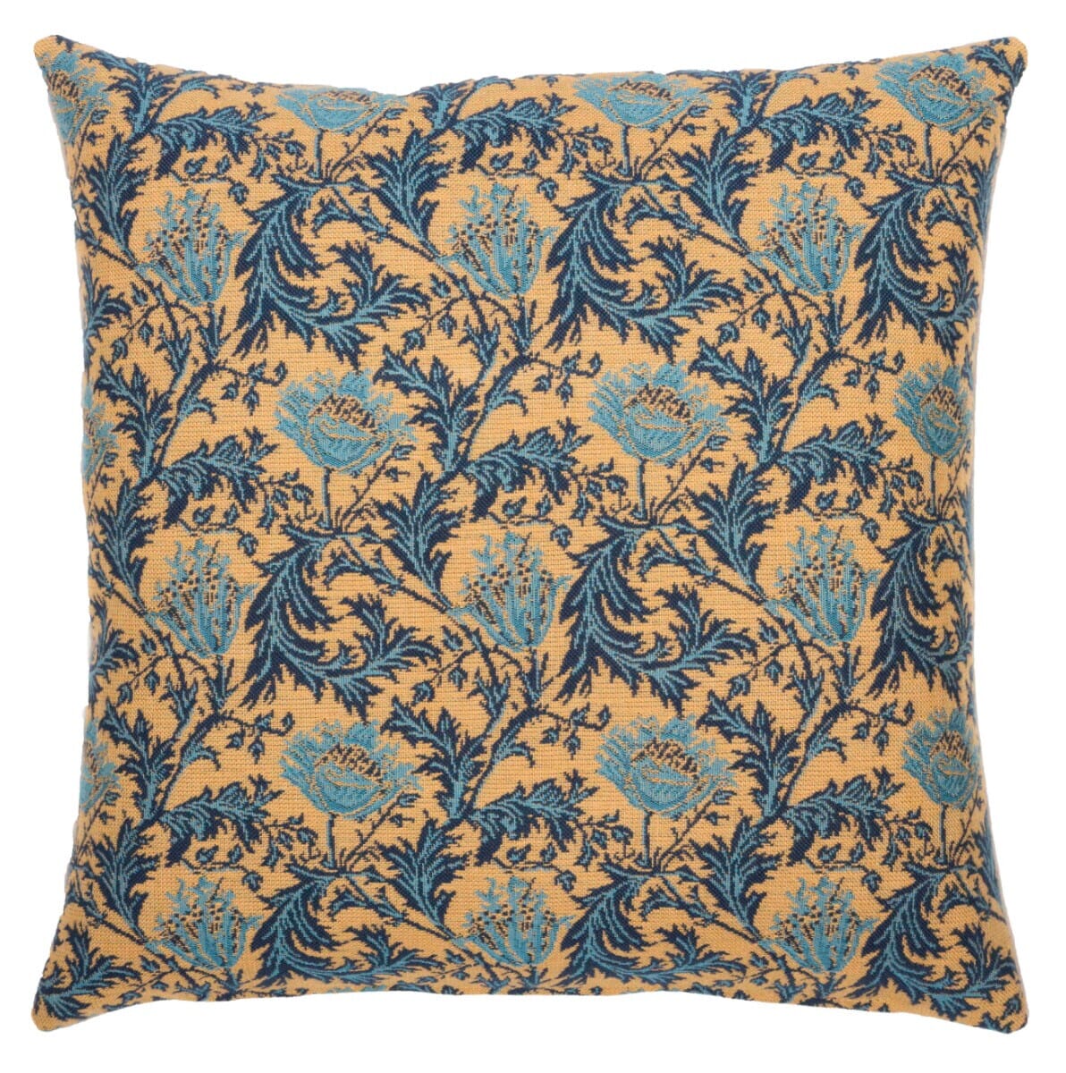 Morris Anemones Tapestry Cushion with Feather Filler - Hines - 829-1 - Morris Wallpaper
