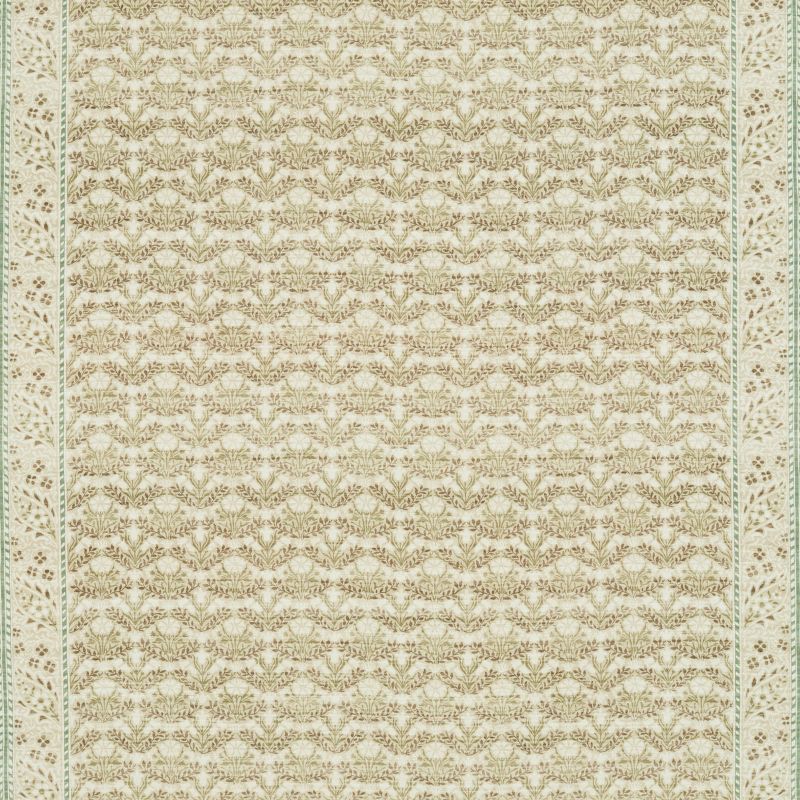 Morris Bellflowers Fabric - Fennel/Grey - Morris & Co - 226404 - Premier Wallcovering