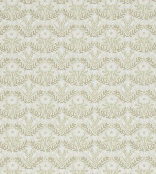 Morris Bellflowers Wallpaper - Manilla/Olive - 216434 - Morris & Co