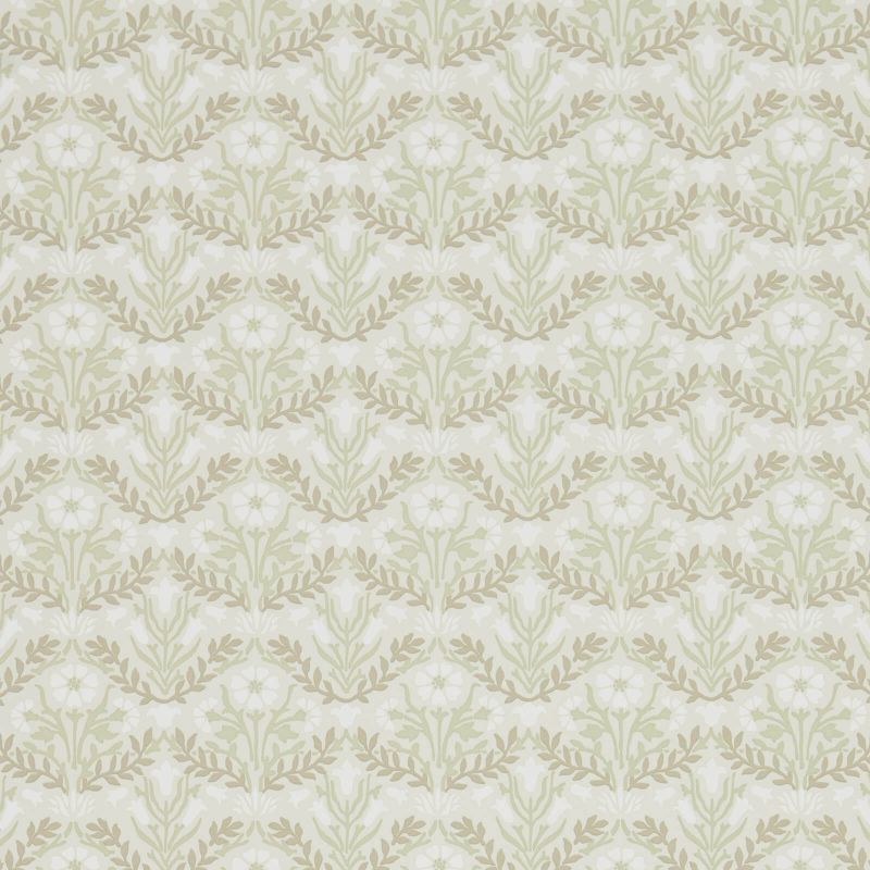 Morris Bellflowers Wallpaper - Manilla/Olive - Morris & Co - 216434 - Morris Wallpaper