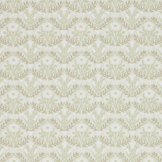 Morris Bellflowers Wallpaper - Manilla/Olive - Morris & Co - 216434 - Morris Wallpaper