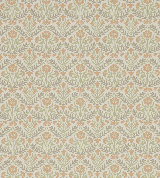 Morris Bellflowers Wallpaper - Saffron/Olive - 216438 - Morris & Co - Morris Wallpaper
