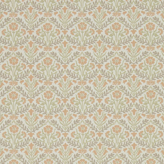 Morris Bellflowers Wallpaper - Saffron/Olive - Morris & Co - 216438 - Morris Wallpaper