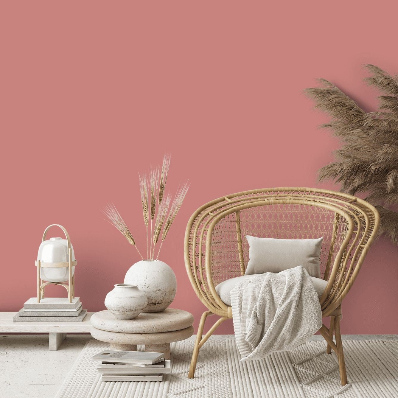 Morris & Co Paint -  Rose Cockle - Eggshell - 1 litre - Morris Wallpaper