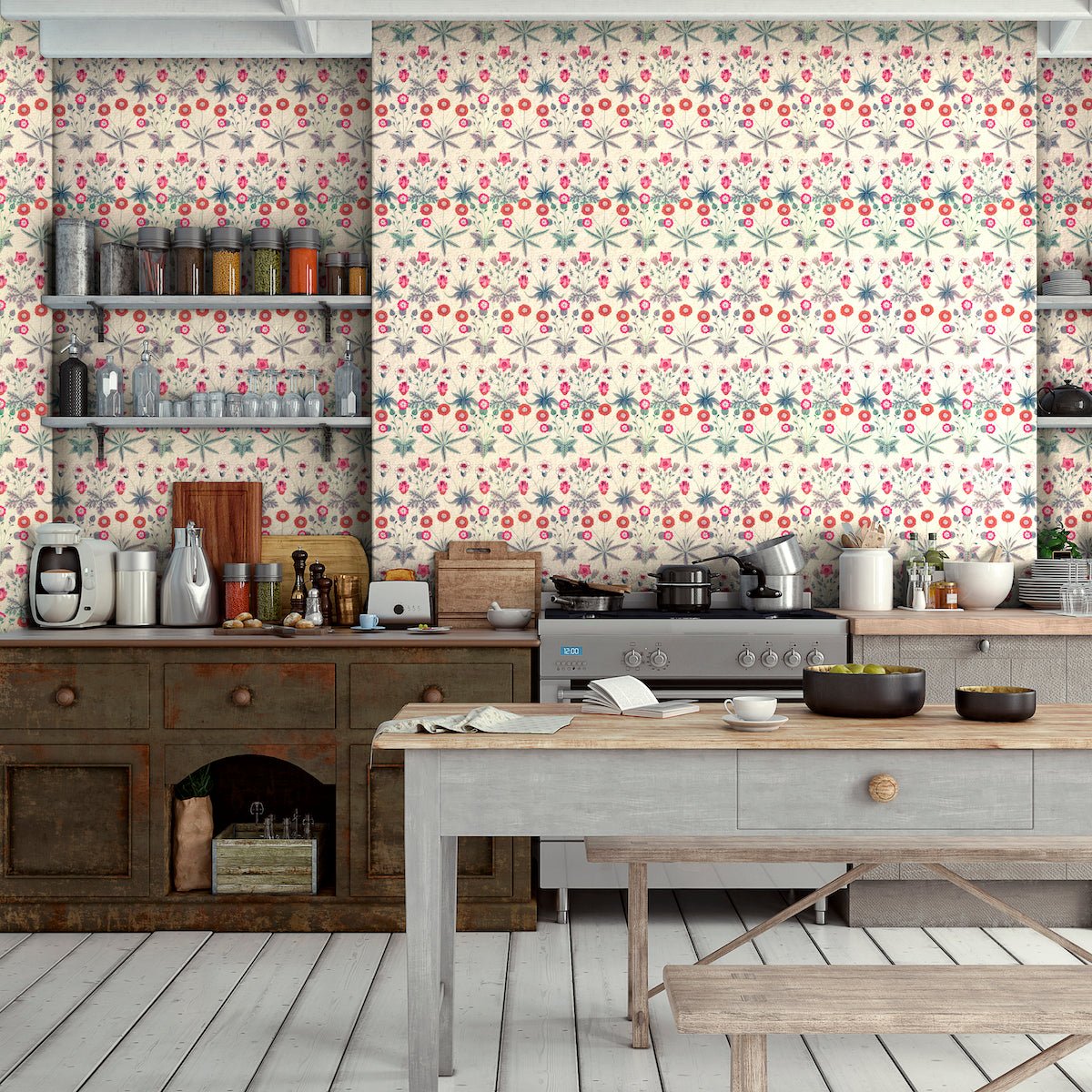 1011 - Daisy Wallpaper - Daisy Cream by Morris Collections