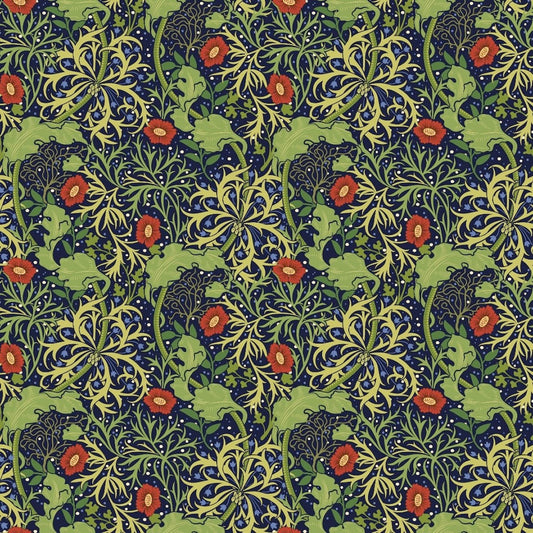Seaweed Wallpaper - Dark Green-Red - 1037