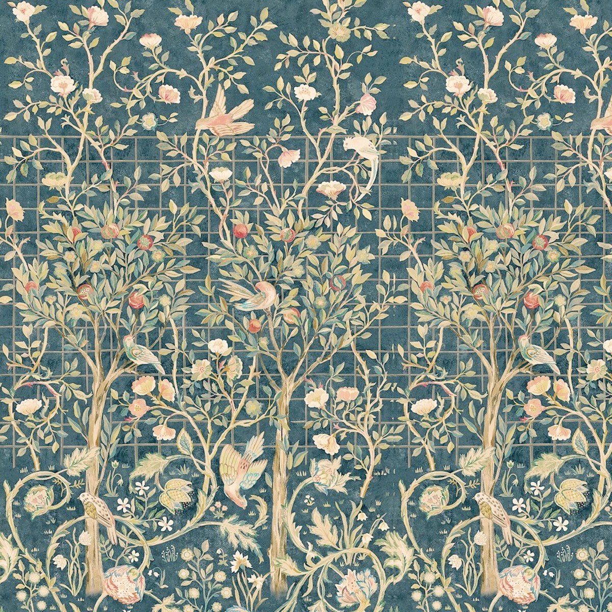 1052 - Melsetter Wide Width Wallpaper - Panel - Melsetter Ink by Morris Collections