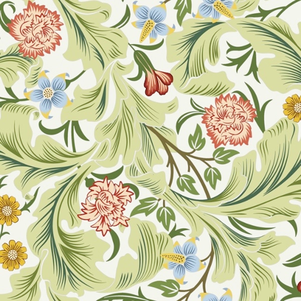 1059 - Leicester Wallpaper - Leicester Sage by Morris Collections