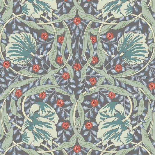 1073 - Pimpernel Wallpaper - Light Grey-Blue by Morris Collections