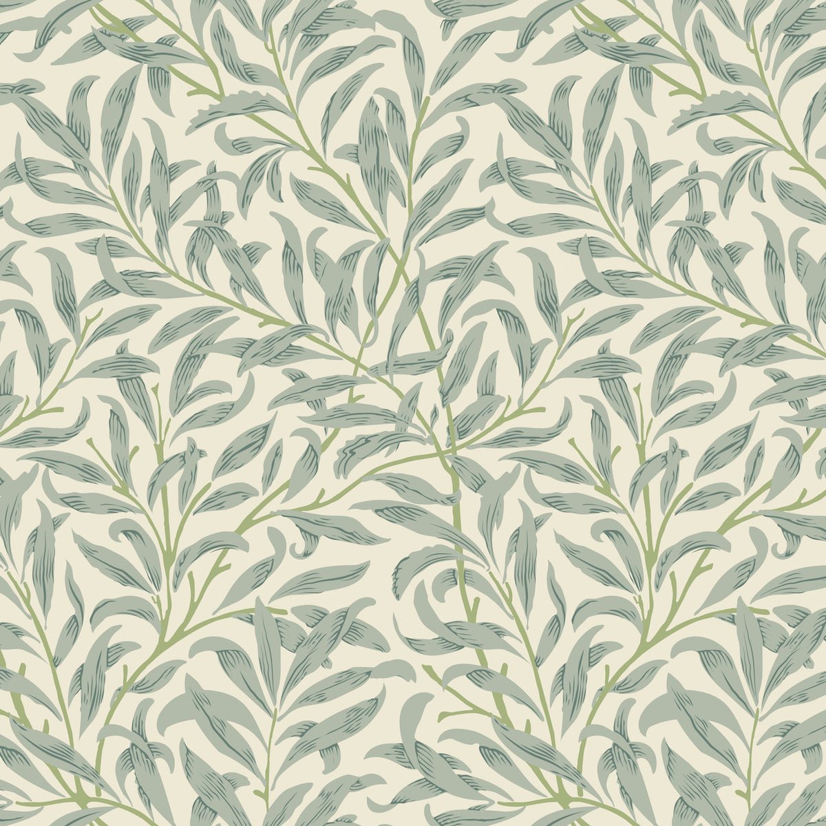 1077 - Willow Boughs Wallpaper - Willow Vellum by Morris Collections