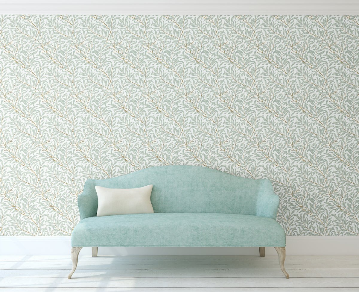 1076 - Willow Boughs Wallpaper - Willow Sky by Morris Collections