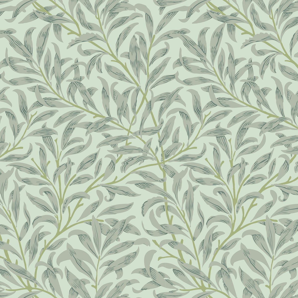 1079 - Willow Boughs Wallpaper - Willow Pale Green by Morris Collections