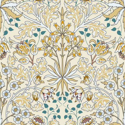 1080 - Woodland Wallpaper - Woodland Cream by Morris Collections