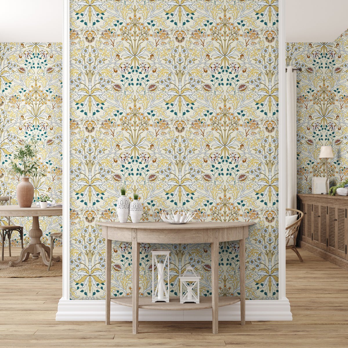1080 - Woodland Wallpaper - Woodland Cream by Morris Collections