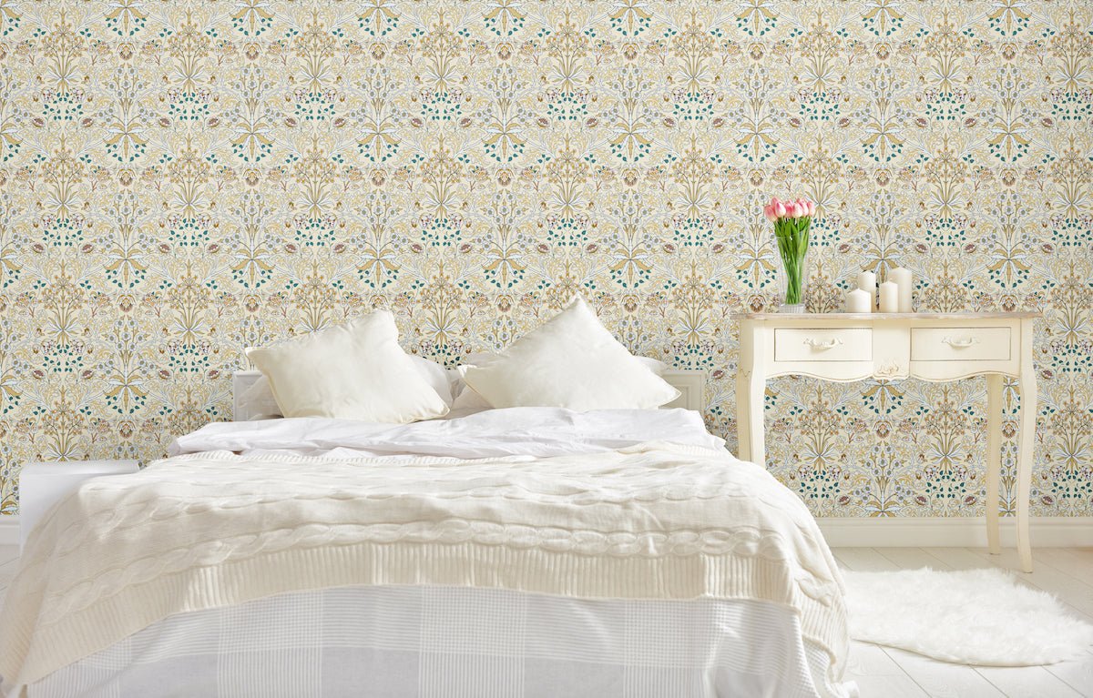 1080 - Woodland Wallpaper - Woodland Cream by Morris Collections