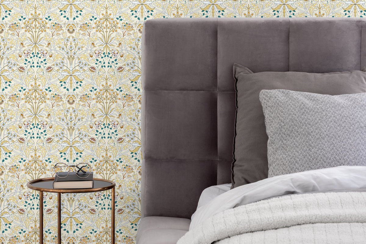 1080 - Woodland Wallpaper - Woodland Cream by Morris Collections