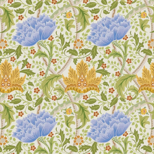 1102 - Windrush Wallpaper - Mint Blue by Morris Collections