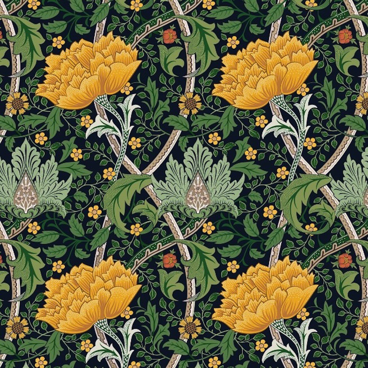 1105 - Windrush Wallpaper - Windrush Green by Morris Collections