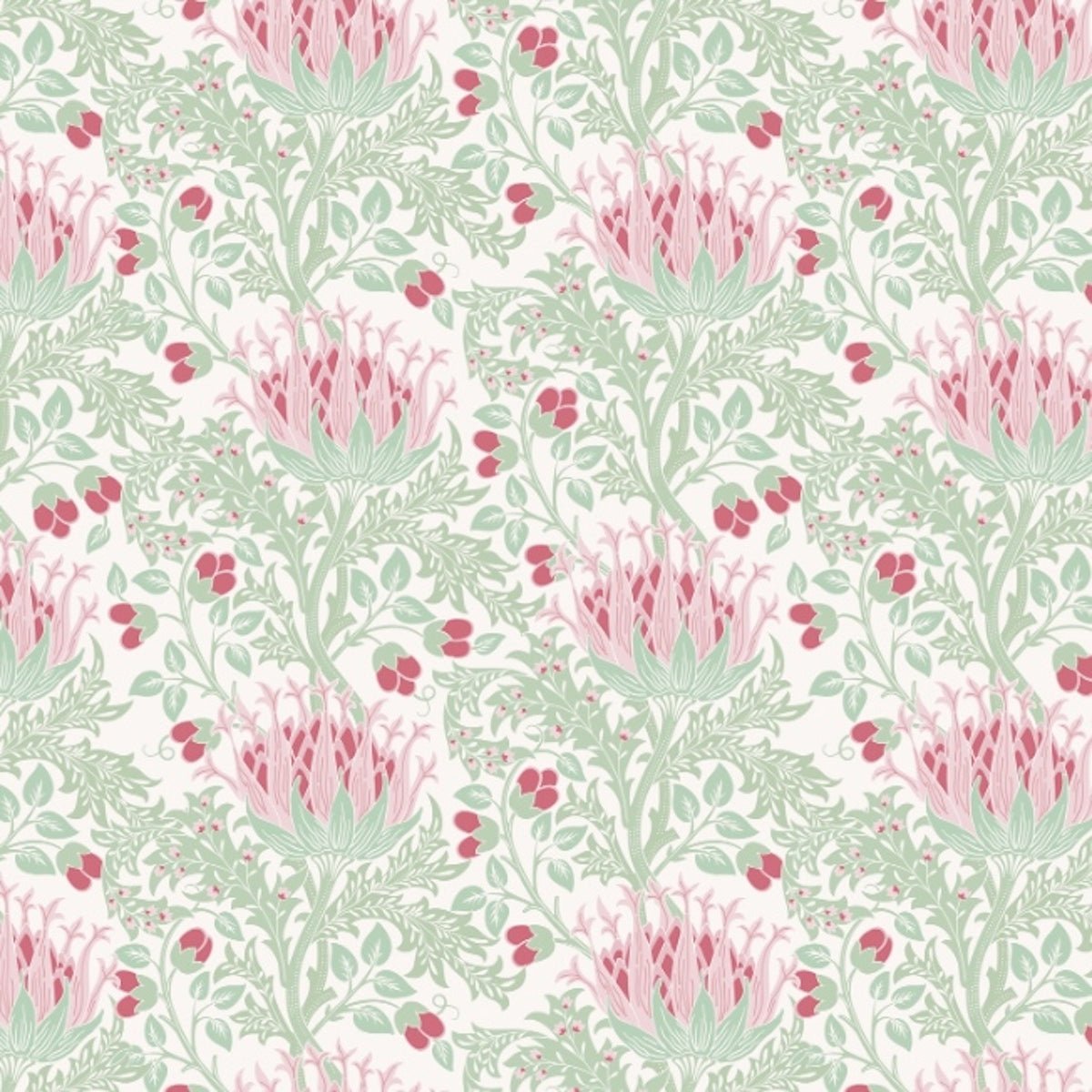 1109 - Artichoke Wallpaper - Mint Green by Morris Collections