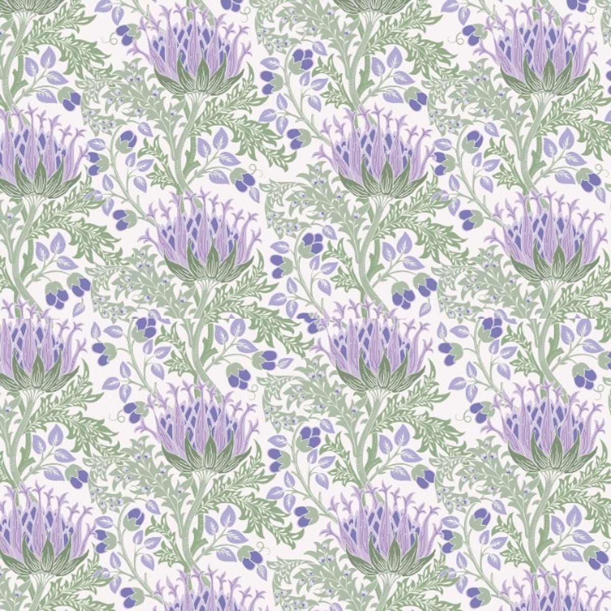 1110 - Artichoke Wallpaper - Lavender Purple by Morris Collections