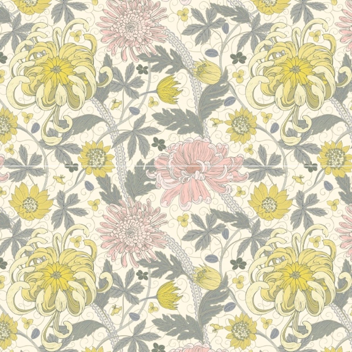 1114 - Kelmscott Wallpaper - Parchment Cream by Morris Collections