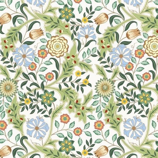 1124 - Honeysuckle & Amaris Wallpaper - Sky Blue by Morris Collections